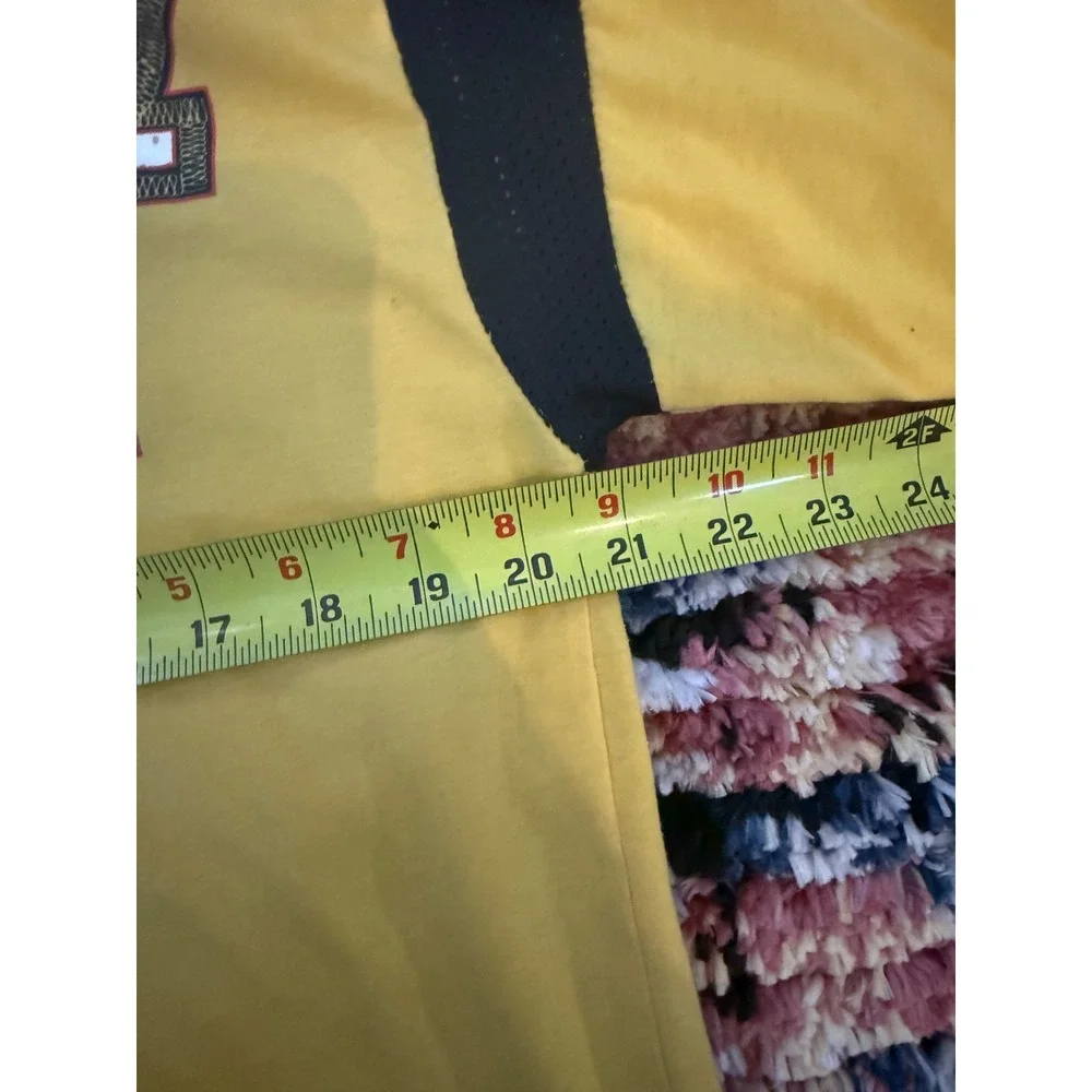 Napoleone Seven 7 Graphic T-Shirt Mens Yellow Black Mesh Shoulder Streetwear Tee